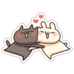 しろとくろ ぱーと27 ステッカー！