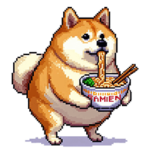 ラーメン大好きふとっちょ柴犬