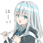 銀髪の女の子16個