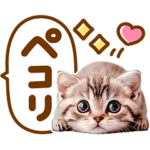 デカ文字♡にゃんこ