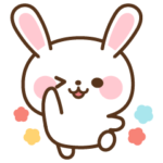ごはんに誘いたいうさちゃんスタンプ