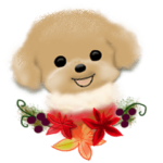 カラフルな秋色スタンプ♡