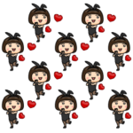 背景が動く！芋ジャージ女子軍団コスプレ