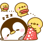 ぺんぺん♡冬のスタンプ