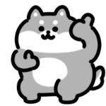 柴犬のダンススタンプ