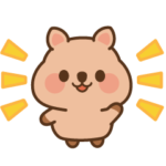 とびだす！毎日お返事クオッカちゃん