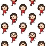 背景が動く！芋ジャージ女子軍団２