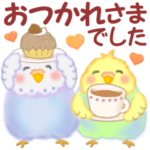 仲良しインコさん「秋から冬」