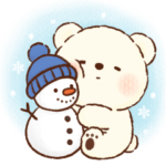 冬のもこもこくまさん