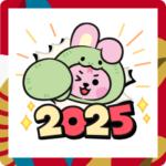 飛び出す！BT21あけおめスタンプ2025