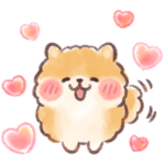 もふもふポメラニアン 水彩タッチ！