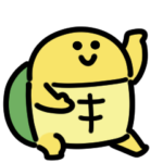 カメとウサギの組み合わせスタンプ