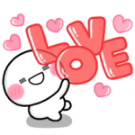 気持ちを伝える♡しろまるハートスタンプ