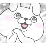 ポジティブうさぎ１００％ ハッピーな一日