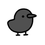 動く！ゆるいカラス