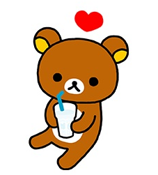 「カルピスウォーター」リラックマスタンプ