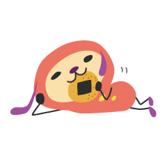 がんばりたい人のスタンプ。