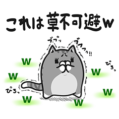 草不可避w ボンレス猫スペシャルスタンプ