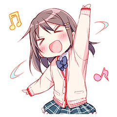 あなたにカンシャ☆女子高生スタンプ