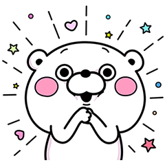 くま＆うさぎ100% コラボスタンプ