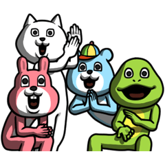 動いても目が笑ってない着ぐるみたち