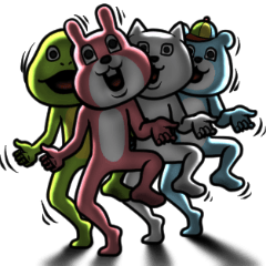 目が笑ってない着ぐるみたち 3