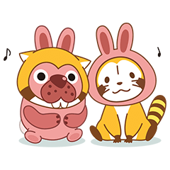 ポコポコ × ラスカル コラボスタンプ♪