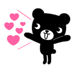 動く♪くろくまくんファミリー