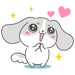 まろが可愛いファッピースタンプ♪