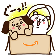 アマゾンポチ×こっころ コラボスタンプ