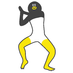 けたたましく動くぺんぎん