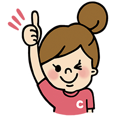 元気なおだんごヘアの女の子