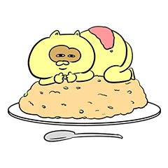 食べてるとき以外眠いたぬきスタンプを実際にゲットして、トークで遊んでみた。