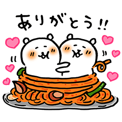 食べログ×自分ツッコミくまコラボスタンプを実際にゲットして、トークで遊んでみた。