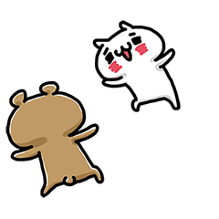 愛しすぎなふたり。動くにゃんことくま。を実際にゲットして、トークで遊んでみた。