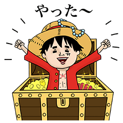 ONE PIECE×ナオココラボスタンプを実際にゲットして、トークで遊んでみた。