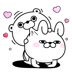 うさぎ&くま１００％ ラブラブラブ編を実際にゲットして、トークで遊んでみた。