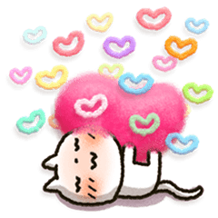 人生いろいろ「しろねこ」パックを実際にゲットして、トークで遊んでみた。