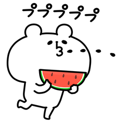 2018年、夏のゆるくまスタンプを実際にゲットして、トークで遊んでみた。