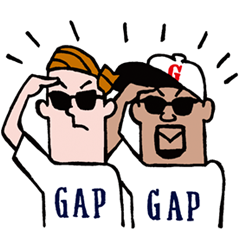 GAP×JERRY☆コラボスタンプを実際にゲットして、トークで遊んでみた。