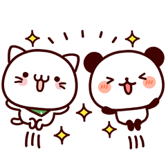 気持ち色々パンダ×べるーにゃを実際にゲットして、トークで遊んでみた。