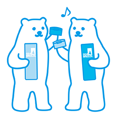 SEA BREEZE しろくまスタンプを実際にゲットして、トークで遊んでみた。