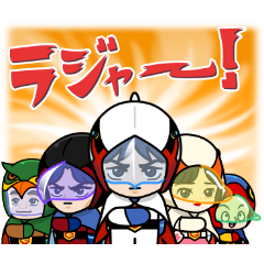 LINE レンジャー×ガッチャマンコラボを実際にゲットして、トークで遊んでみた。