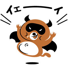 あくまでタヌキくんを実際にゲットして、トークで遊んでみた。