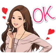 「女神降臨」超豪華声優ボイス付きスタンプのダウンロード方法