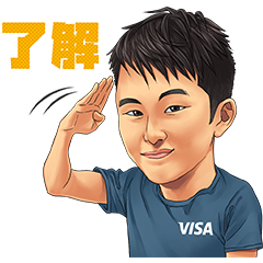 Team Visa アスリートスタンプのダウンロード方法