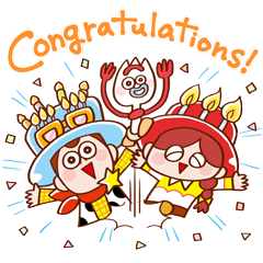 ピクサー タワー　1周年記念スタンプのダウンロード方法