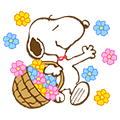スヌーピー 春のアニメスタンプ