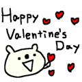 バレンタインデーくまさん　Valentine\’sDay