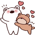 気持ち伝わる♡しろくま、くまくん。